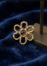 Adjustable Gold Daisy Flower Ring | Minimalist Floral Ring for Women