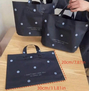 Premium Plastic Dot Non-Woven Reusable Gift Carry Bag | Waterproof Shopping & Return Gift Bag with Soft Handles