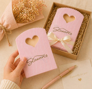 Heart Handle Mini Gift Pouches | Reusable Thank You Favor Bags for Jewelry & Small Gifts