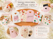 Heart Handle Mini Gift Pouches | Reusable Thank You Favor Bags for Jewelry & Small Gifts