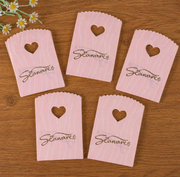 Heart Handle Mini Gift Pouches | Reusable Thank You Favor Bags for Jewelry & Small Gifts