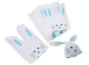 Cute Bunny Rabbit Ear Treat Bags – Reusable Candy & Cookie Gift Bags | Food-Grade Plastic Party Favor Bags
