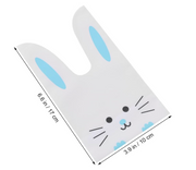 Cute Bunny Rabbit Ear Treat Bags – Reusable Candy & Cookie Gift Bags | Food-Grade Plastic Party Favor Bags