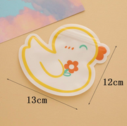 Cute Duck Shaped Zip Lock Pouch (Pack of 5) – Reusable Food Storage & Candy Gift Bags | Kawaii Cartoon Resealable Treat Pouches for Snacks, Chocolates & Party Favors