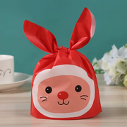 Cute Bunny Ear Candy Gift Bags – Plastic Treat Bags for Return Gifts, Chocolates, Cookies & Party Favors