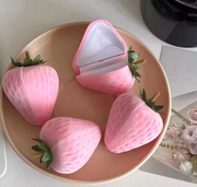 Cute Strawberry Velvet Ring Box – Plush Jewelry Gift Box for Rings, Earrings & Proposal Gifts