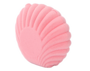 Cute Pink Seashell Velvet Ring Box – Plush Jewelry Gift Box for Rings, Earrings & Proposal Gifts