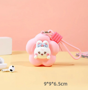 Cute Animal Silicone Mini Pouch Keychain – Multipurpose Coin & Earbuds Case