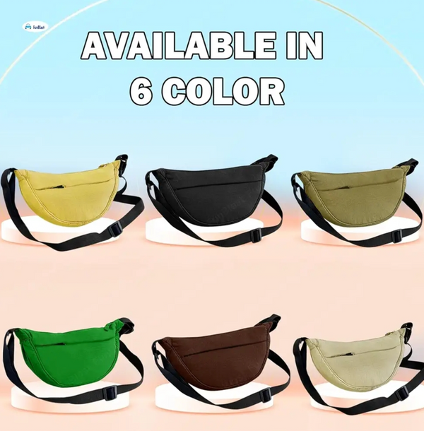 Minimalist Half Moon Crossbody Sling Bag – Lightweight Everyday Shoulder Bag