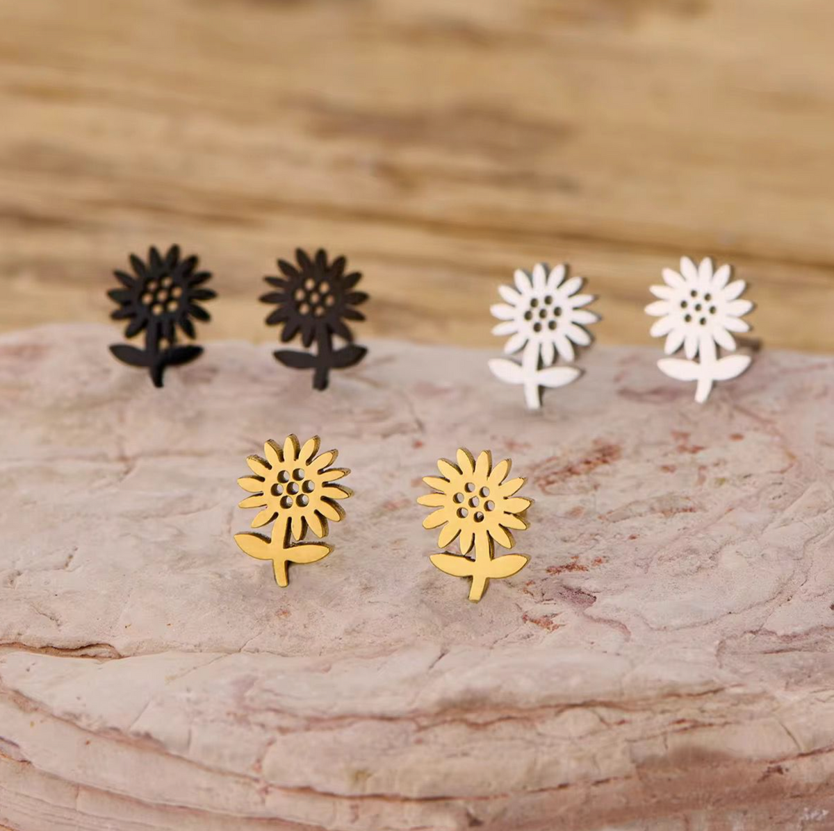 Sunflower Stud Earrings