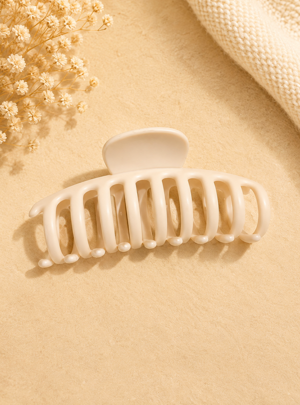 Classic Cream Large Hair Claw Clip