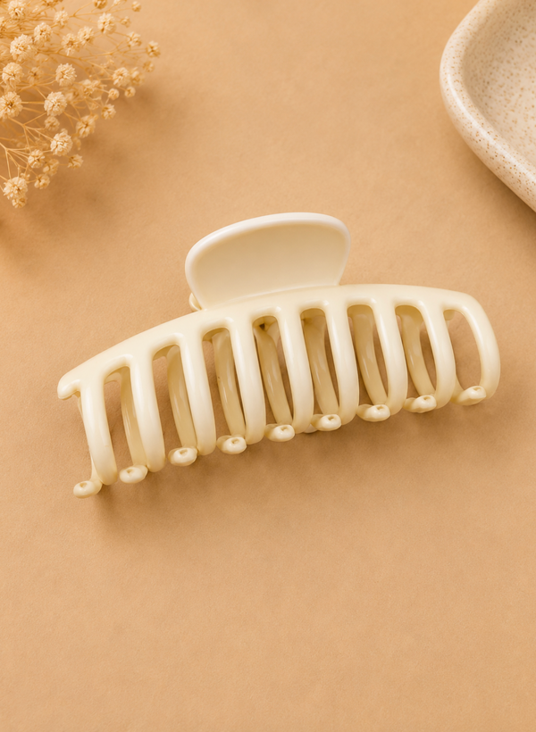 Classic Cream Large Hair Claw Clip