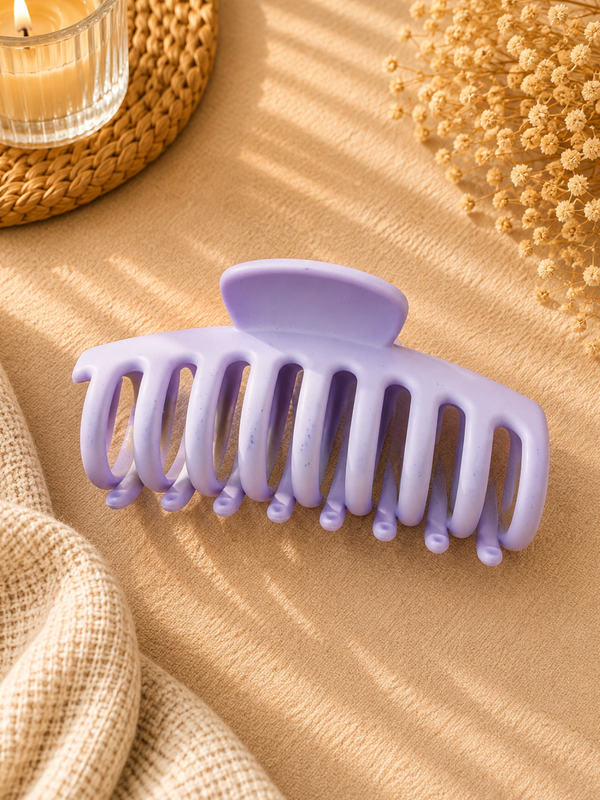 Lavender Matte Hair Claw Clip
