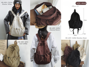 Minimalist Drawstring Backpack with Side Pockets