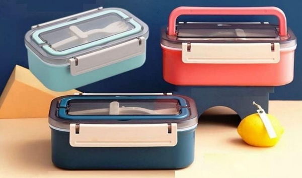 1000ml Stainless Steel Lunch Box with Leak-Resistant Lid
