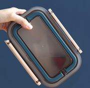1000ml Stainless Steel Lunch Box with Leak-Resistant Lid