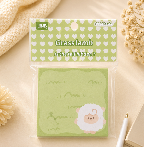 Grassland Sheep Sticky Notes