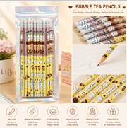 Cute Kawaii HB Pencils Set – Assorted Cartoon Designs with Eraser | School & Study Stationery
