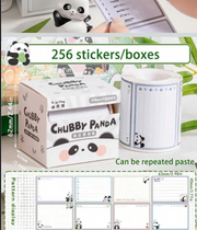 Chubby Panda Memo Sticker Box