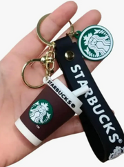 Starbucks-Inspired Mini Keychain Set