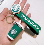 Starbucks-Inspired Mini Keychain Set