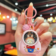 Cute Capsule Character Keychain – Assorted Colors