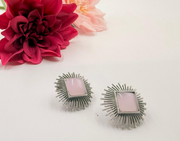 Sunburst Pearl Stud Earrings
