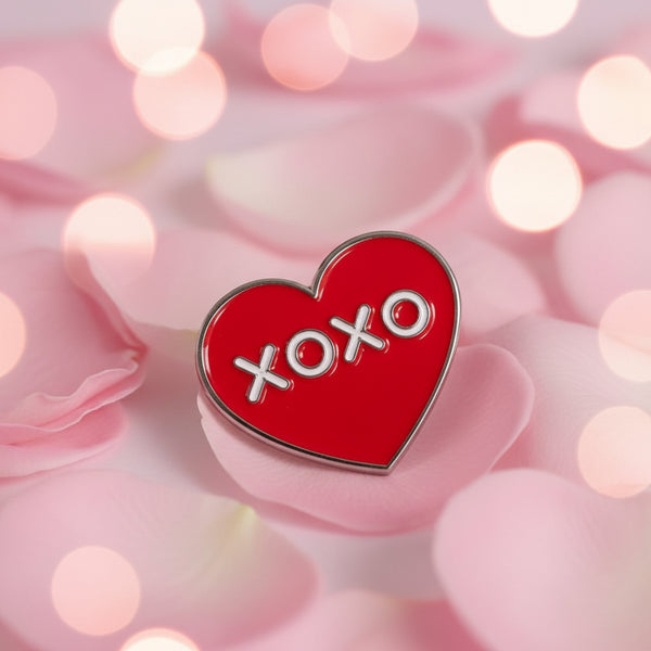 Xoxo Enamel Brooch Pin